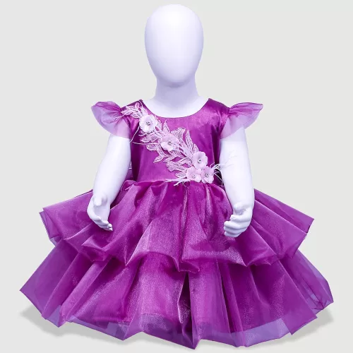 Purple Organza Party Wear – JBKP22021011