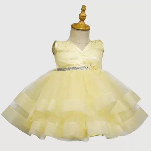 Yellow Blossom- Kids Party Wear – JBKP22021004