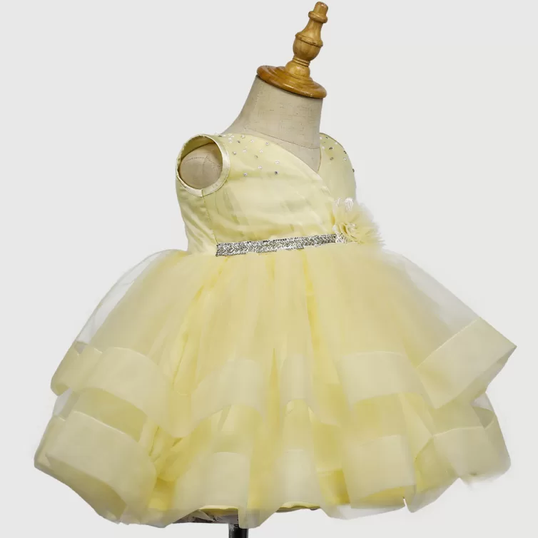 Yellow Blossom- Kids Party Wear – JBKP22021004