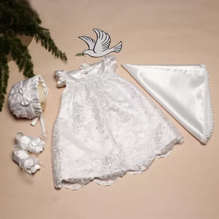 Pure Petals – Babies Baptism Gown Combo – JBCD2509018