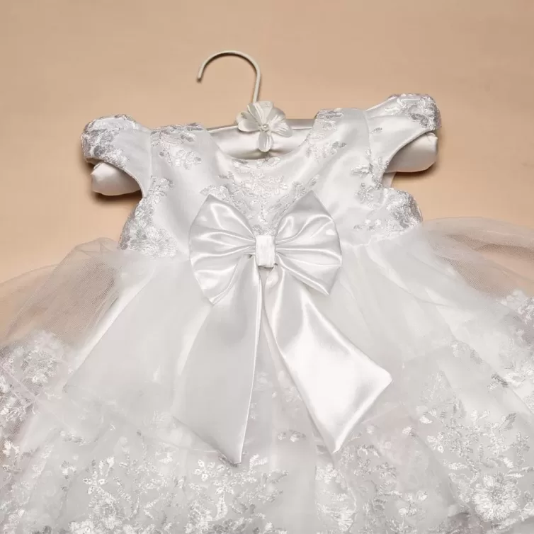 Heavenly Blossoms – Babies Baptism Gown Combo Set – JBBG2509019
